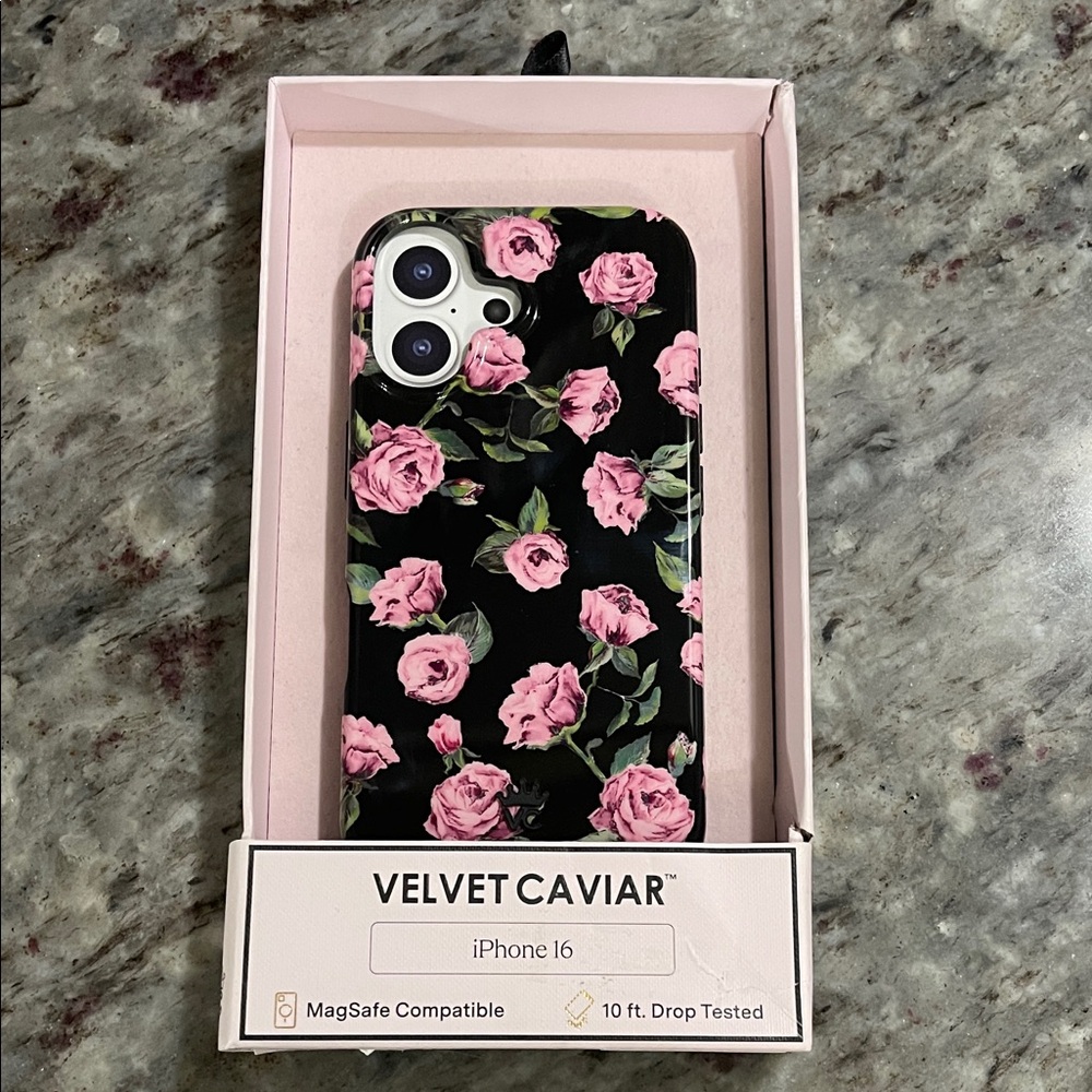 New Velvet Caviar Pink Floral Case